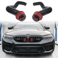 Load image into Gallery viewer, For 2018+ BMW M5 M8 G90 F90 F91 F92 F93 M550i M850i G15 G30 S63 Silicone Front Mount Intake Cold Air Intake