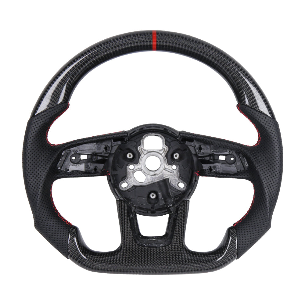 For Audi A3 17-22 /A4 17-20/ RS4 19-21/RS5 17-21/RS3 17-21/S3 16-21/A5 17-21/S4 16-20/S5 17-20 Carbon Fiber Steering Whe
