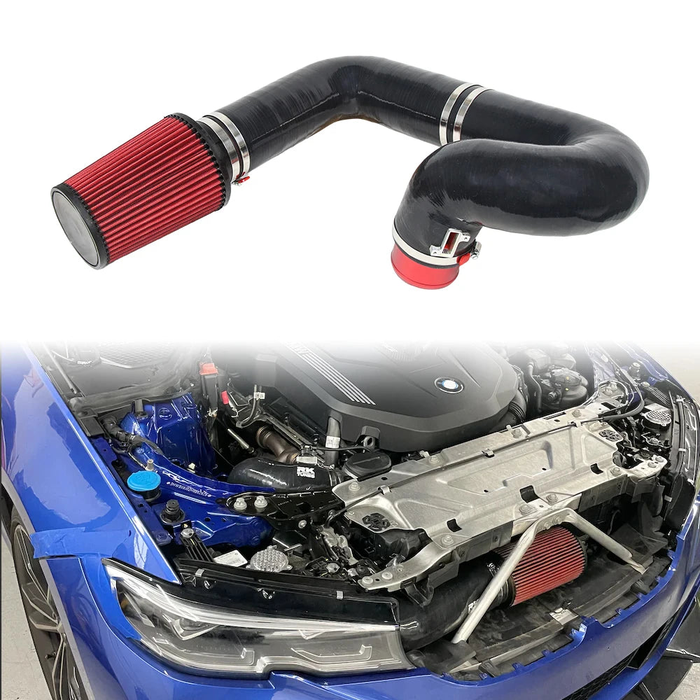 For BMW B58 Front Mount Intake System Silicone Design Cold Air Intake Fit for G20 G30 G Series (M340i/540i) Air Filters