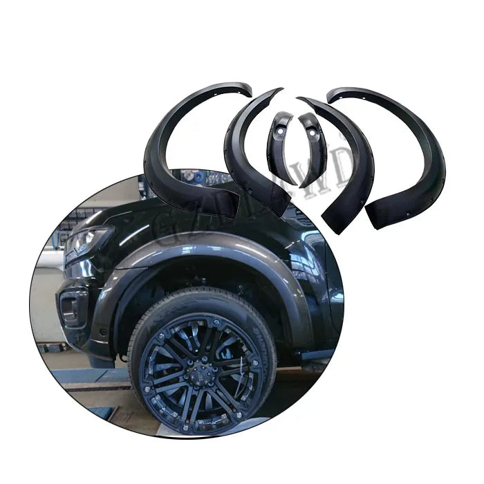 GZDL4WD 4x4 Exterior Offroad Decoration Fender Flare Car Wheel Arch Flares for Ranger T8 2018+