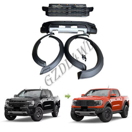 GZDL4WD ABS Full Set Car Exterior Accessories Front Bumper Body Kits for 2022 XLT Sport Wildtrack Convert Raptor Fender 