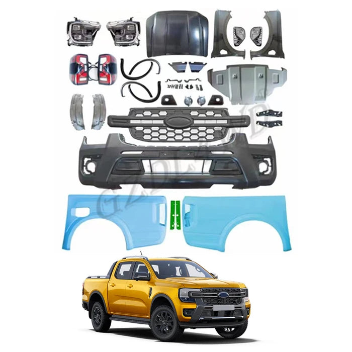 GZDL4WD Body Kit Ranger Exterior Tuning Parts for Ranger Body Kits Upgrade to Wildtrak 2022 Style