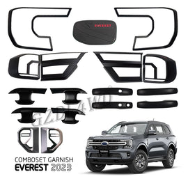 GZDL4WD Other Exterior Accessories Door Handle Bowl Head Tail Light Cover Car Combo Set for Everest 2023 Body Kit