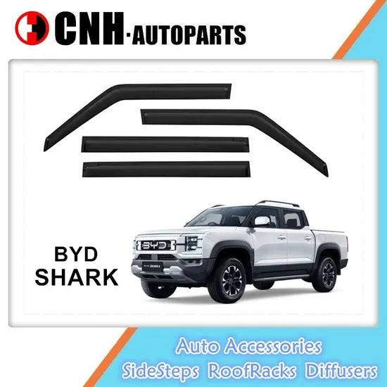 BYD Shark 6 2025 Gloss Black Sun Visor (Wind/Rain Deflector)