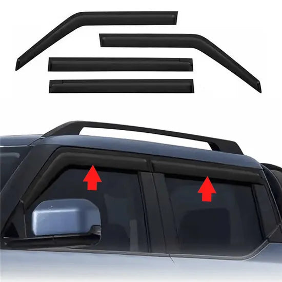 BYD Shark 6 2025 Gloss Black Sun Visor (Wind/Rain Deflector)
