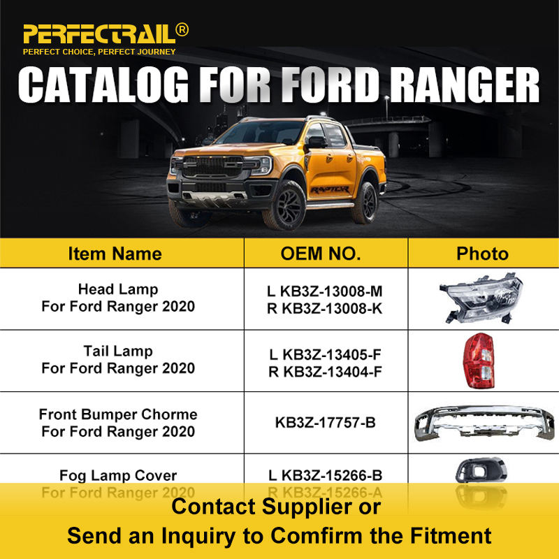PERFECTRAIL Manufacturer Car Body Kit Auto Spare Parts Accessories for Ford Ranger T6 T7 T8