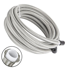 Load image into Gallery viewer, Universal 6AN PTFE E85 Braided Fuel Line Kit - 16 ft (5 m) with 10 Fittings, Silver