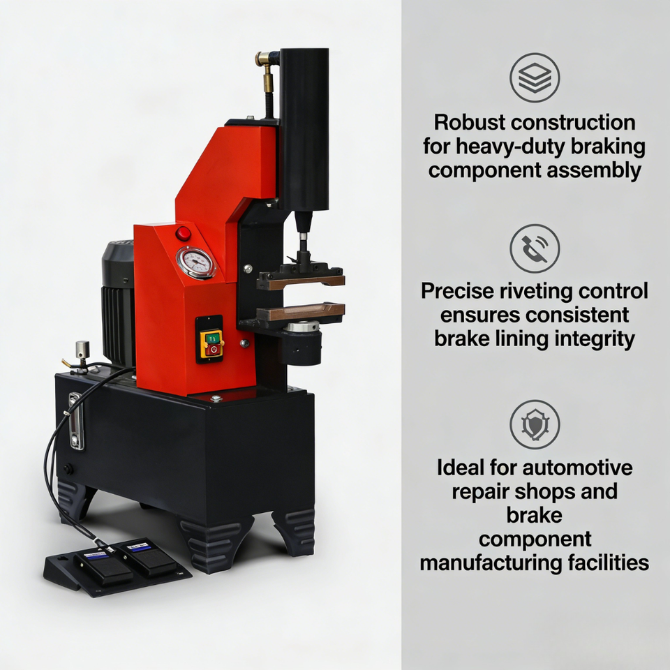 Horizontal Brake Shoe Rivet Machine Strong Riveting Force Safe Operation for Brake Pad Production Wholesale Support