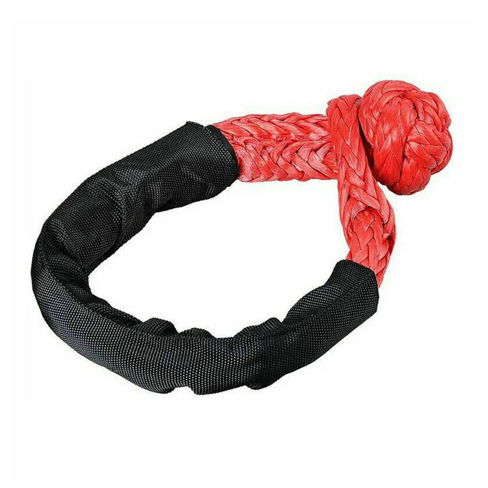 1/2 inch Synthetic Soft Shackle Recovery Rope - Red
