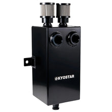 Load image into Gallery viewer, Universal 3 Litre Baffled Aluminium Oil Catch Tank with 2 x 12AN Ports, Breather Filter and 10AN Drain