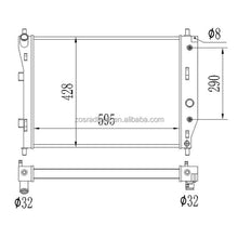 Load image into Gallery viewer, All aluminum radiator for Chevrolet Corvette SSR C6 Saab 9-7x 2005-2013