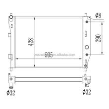 Load image into Gallery viewer, All aluminum radiator for Chevrolet Corvette SSR C6 Saab 9-7x 2005-2013