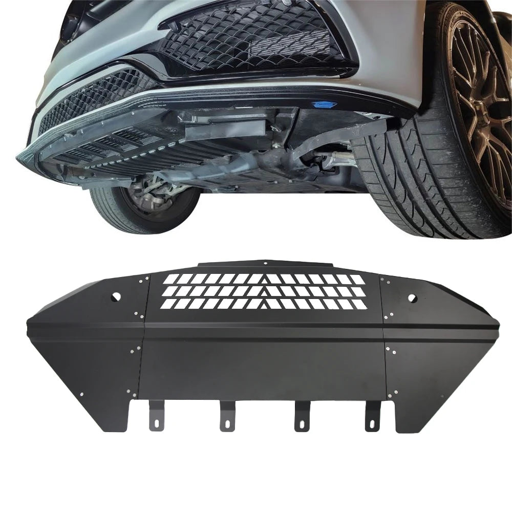 Mercedes-AMG C63 C63S W205 C205 GLC63 GLC63S X253 C253 Oil Cooler Shield Skid Plate - Black 2mm