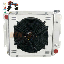 Load image into Gallery viewer, 4Row Aluminum Radiator+Shroud Fan for Jeep Wrangler TJ YJ Chevy V8 Swap 87-06