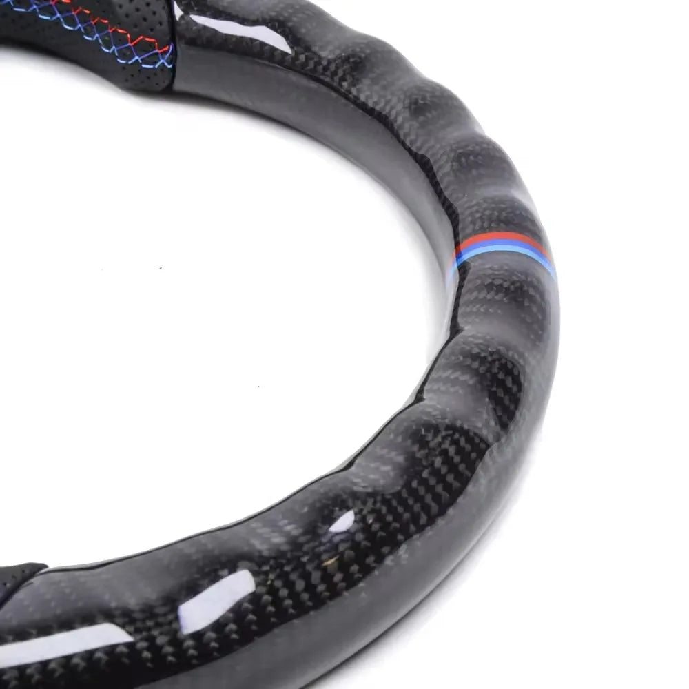 BMW F20 F22 F30 F32 F33 F36 F25 / M3 Carbon Fibre and Nappa Perforated Leather Sport Steering Wheel