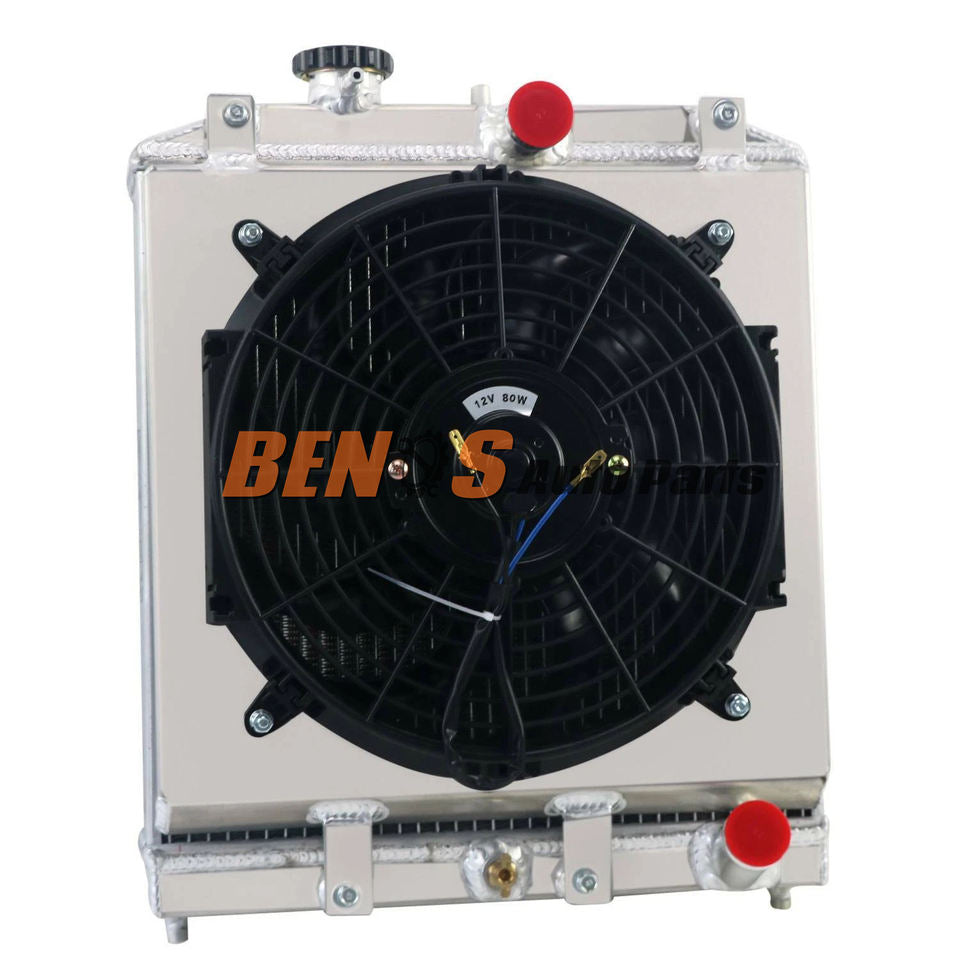 Aluminum 2Rows Radiator Fan Shroud for Honda Civic Acura Integra 1992-2001 93 99