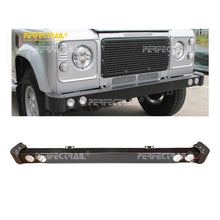 Load image into Gallery viewer, PERFECTRAIL 4x4 Offroad Auto Parts Steel Front Bumper for Land Rover Defender 90 110 L316 TD4 83-16 With Daytime Running Lights