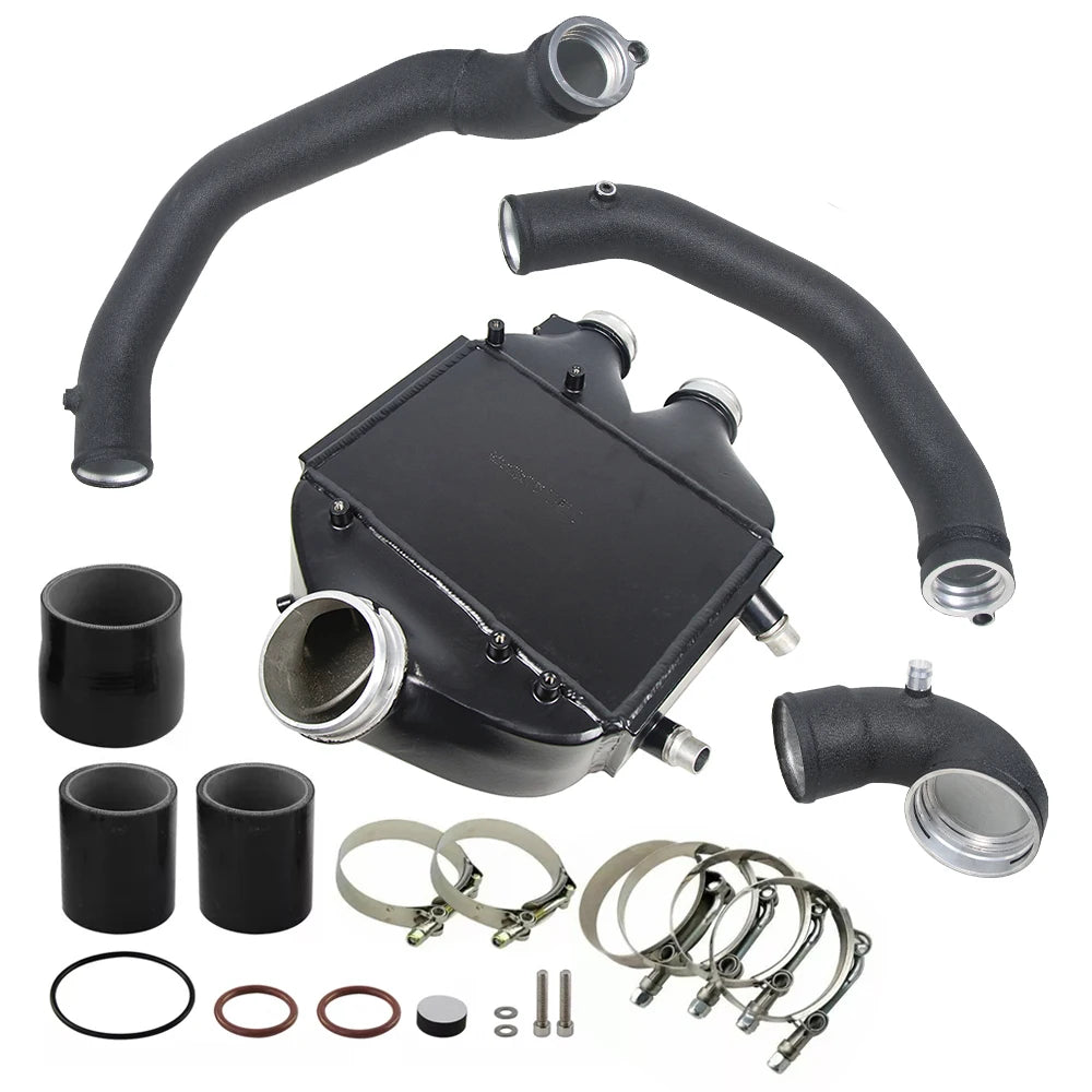 BMW S55 M2 F80 M3 F82 F83 M4 2015-2020 Top Mount Intercooler and Charge Pipe Kit - Aluminium