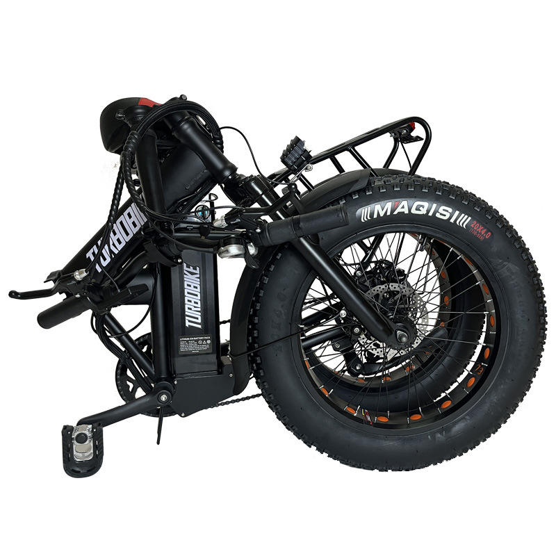 Cargo Electric Bike Factory Direct 48V 500W Folding Fat Tire Cargo eBike with 20 Inch Wheels, 7-Speed Gear System & Electric Bike for Adults