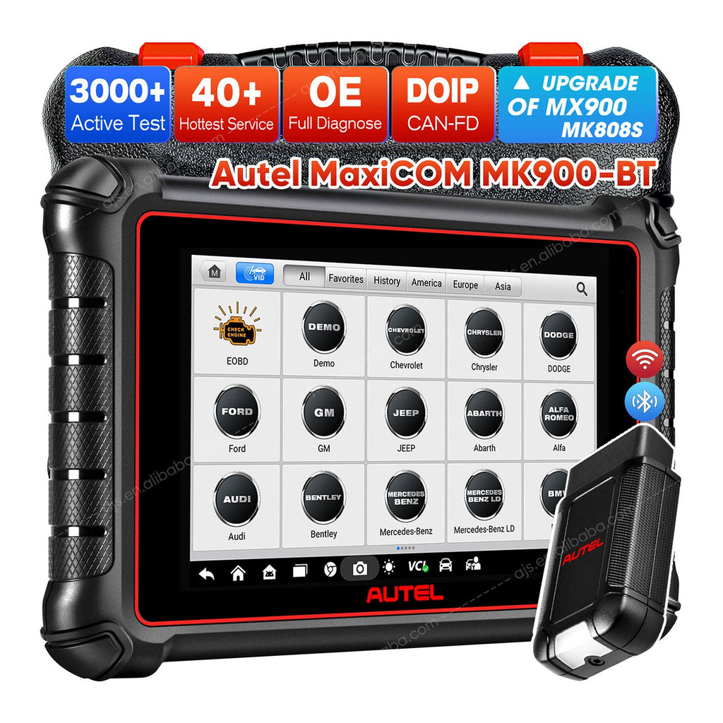 Autel MaxiCOM MK900BT Car Diagnostic Tool Altar MK808 MK808S MK808BT PRO MK 808 900 BT Professional Engine Analyzer OBD2 Scanner