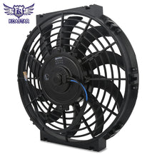 Load image into Gallery viewer, Universal 12V 10 inch S-Blade Slim Electric Radiator Cooling Fan, 80W Push / Pull