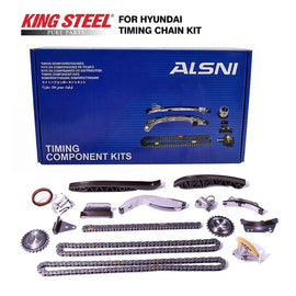 Auto Car Parts Engine Timing Chain Kit for Hyundai Elantra Tucson Accent Santa Fe Sonata I30 Veloster I20 I10 H1 Creta Kona Getz