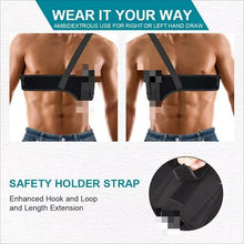 Load image into Gallery viewer, Outdoor Elastic Breathable Neoprene MOLLE Hidden Chest Holster | Quick-Release Tactical Hunting &amp; Hiking Holster | Lightweight Universal Fit
