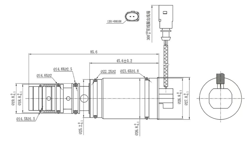 Control Valve for Automotive Air Conditioning Compressor OE 1257KH88