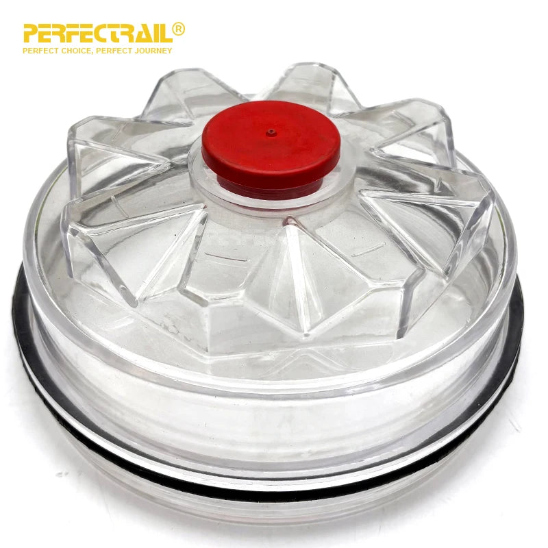 PERFECTRAIL 340-4975 Wholesale Heavy Duty Truck Parts Screw-On Clear Wheel Hub Center Cap for American Truck Trailer
