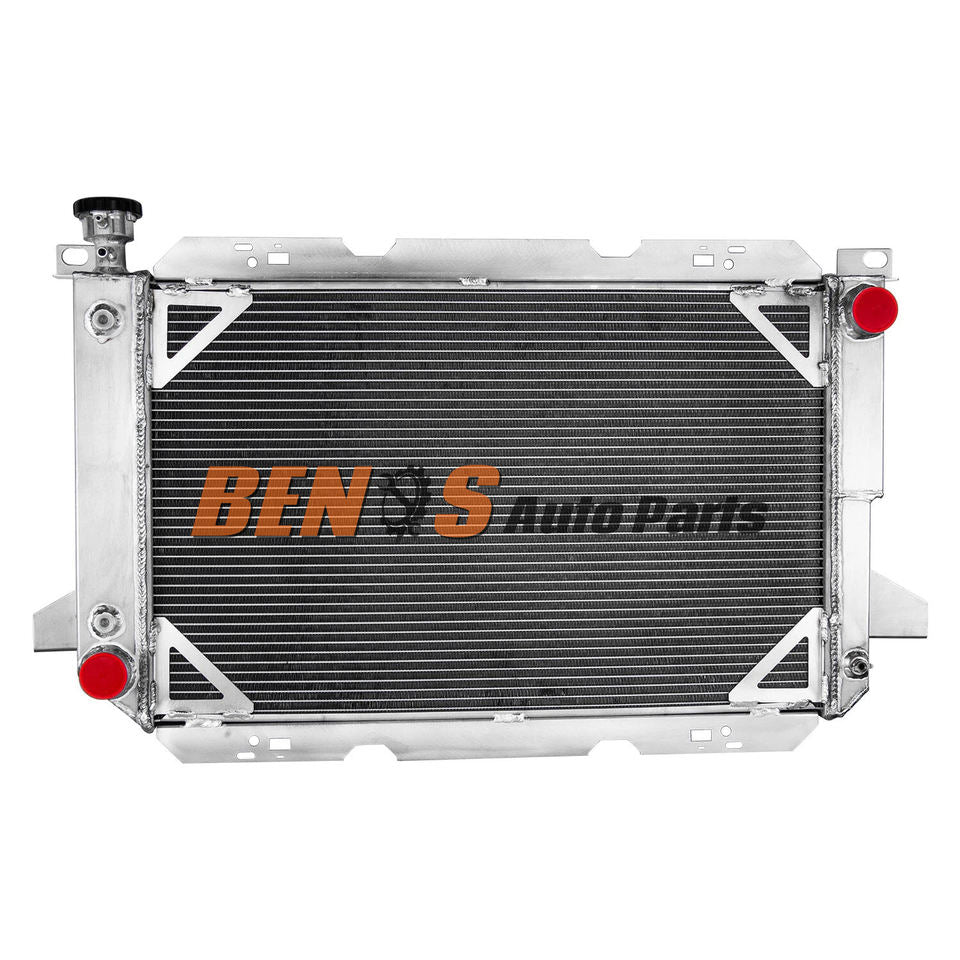 4 Row Radiator with Shroud Fan and Relay for 83-97 Ford F-Series Bronco V8