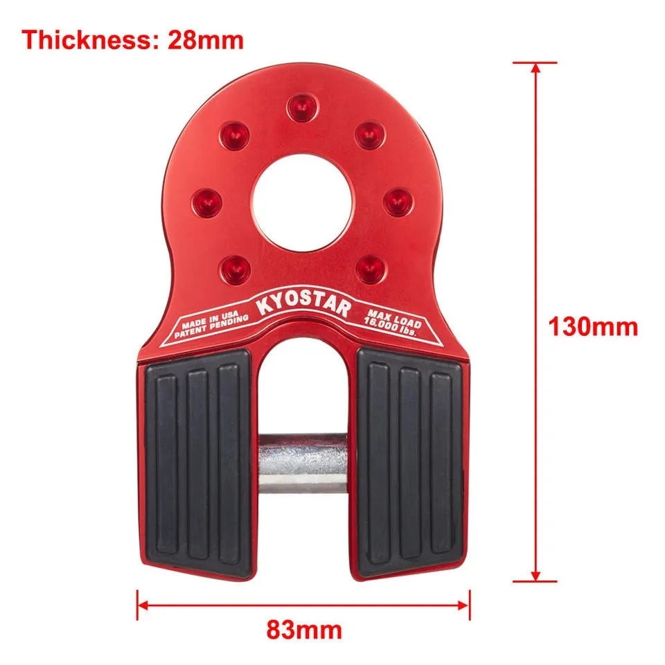 Universal Aluminium Flatlink Winch Shackle Mount Assembly for Truck, ATV and UTV Winch Lines