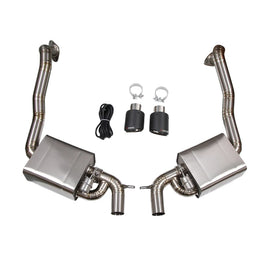 Porsche Cayman / Cayman S 981 2013-2016 2.7L 3.4L Titanium Catback Exhaust System with Heat Shield