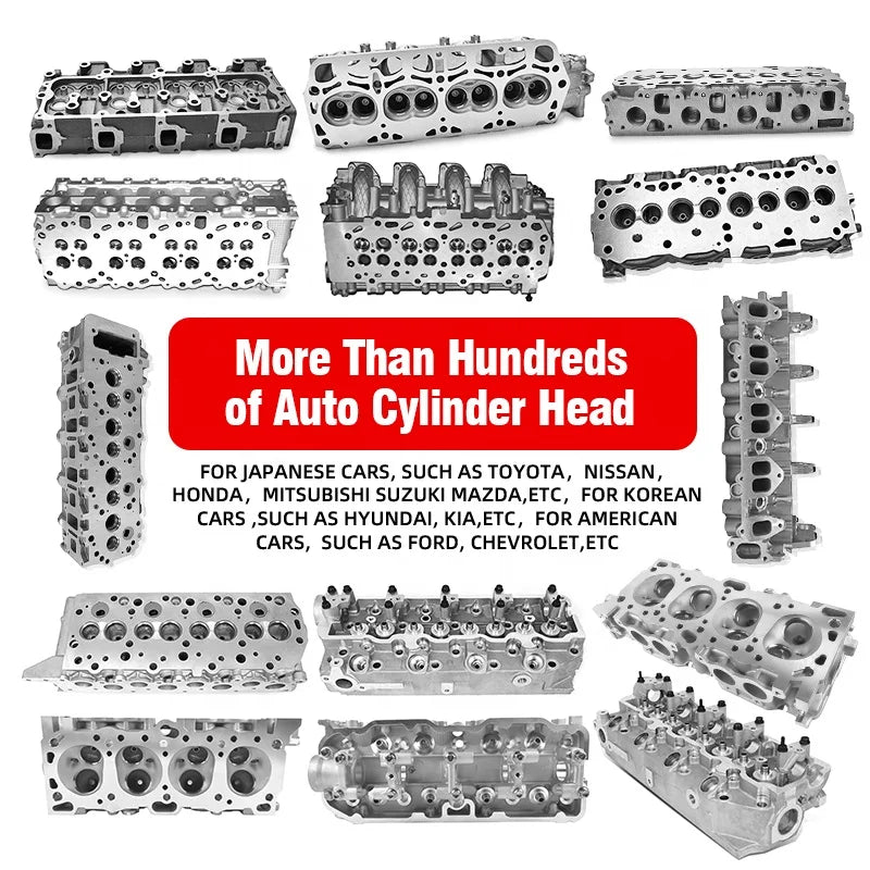 Car Aluminum Auto Engine Cylinder Head Assembly for TOYOTA 3s 3rz 14b 1az 1nz 2y 3l 5k 5vz 1rz 1zz 2az 2jz 2kd 2rz 3k 4a 15b 1kd