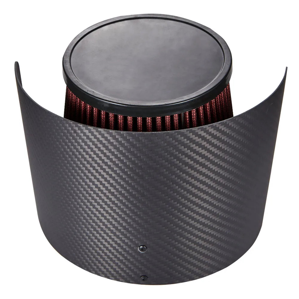 Universal Carbon Fibre Cone Air Filter Heat Shield Cover for 2.25-3 inch Filters