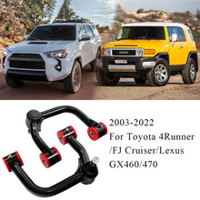 Load image into Gallery viewer, Toyota 4Runner 2003-2022 Front Upper Control Arms Pair for 2-4 inch Lift with PU Bushings - Black