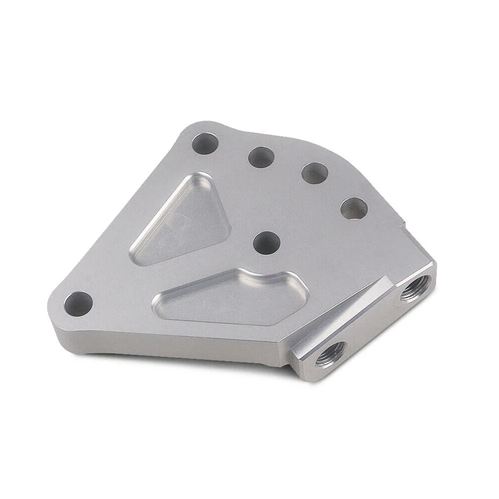 K20 K20A K-Series Side Mount Pulley and Bearing Kit for K Swap - Silver Aluminium