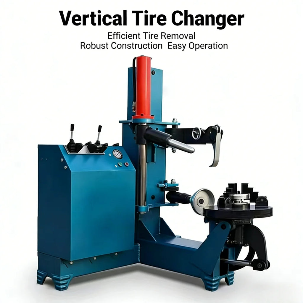 High Performance Vertical Tire Changer, Fast Working, Labor-Saving Design, Great Compatibility for Various Tire Services.