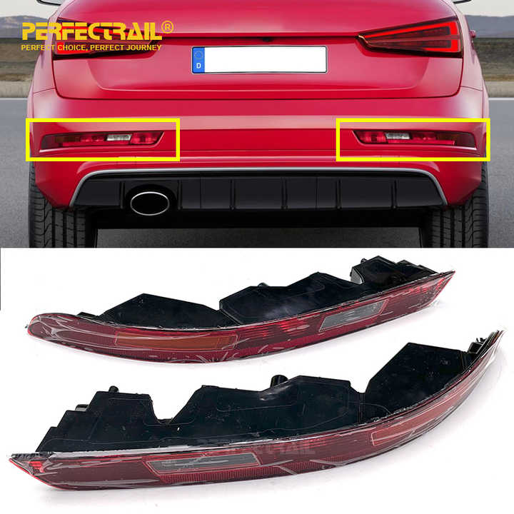 PERFECTRAIL 8U0945096B 8U0945095B Car Body Parts Left Right Bumper Reflector Rear Brake Reverse Light Lamp for Audi Q3 2011-2020