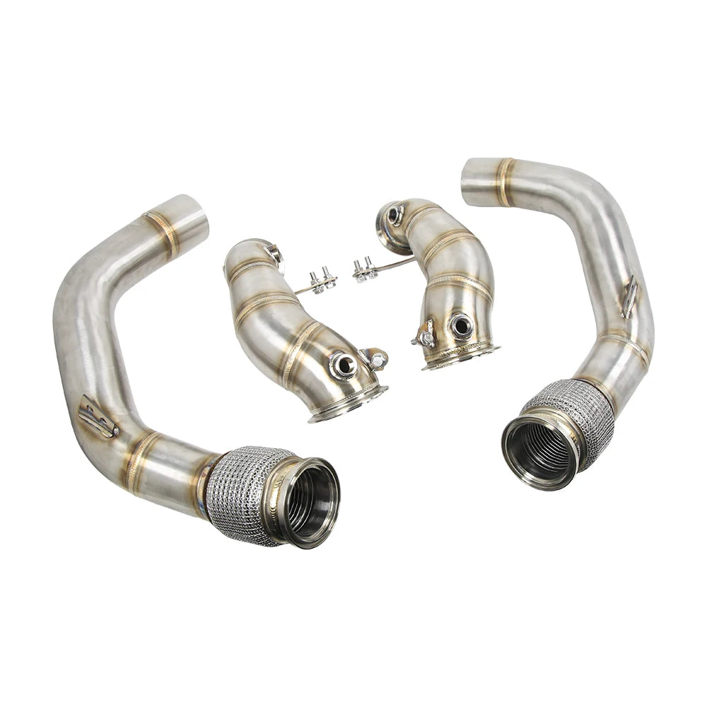 BMW M5 F90 / M8 F91 F92 F93 S63 4.4L Twin Turbo 304 Stainless Steel Downpipes