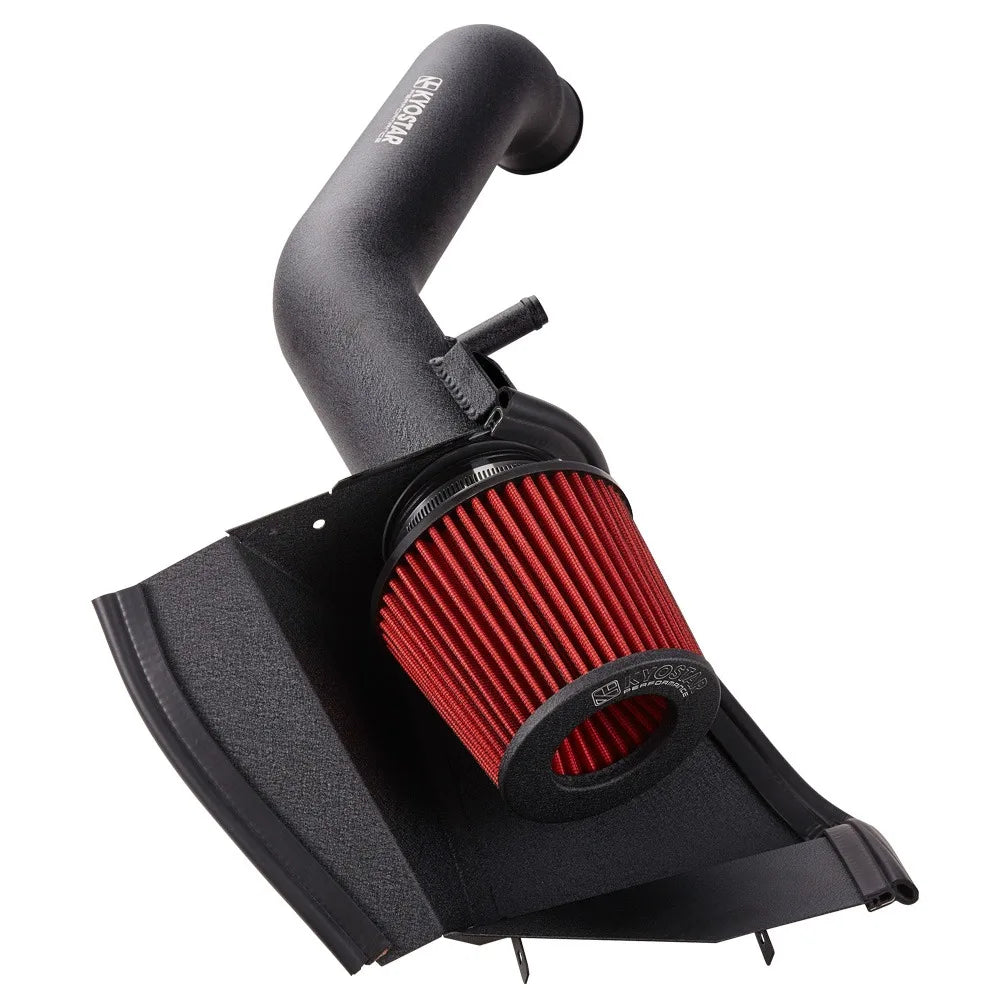 Ford F-150 XL XLT 2015-2020 5.0L V8 3.5 inch Aluminium Cold Air Intake Kit, Black and Red