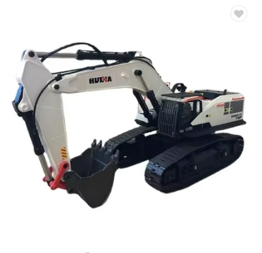 HOT 1/14 HUINA 1594 RC TRUCK CAR Metal Excavator Truck Car Model Remote Control Light Battery Sound Outdoor Toys for Boys Gift