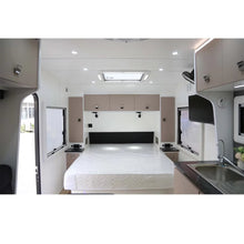 Load image into Gallery viewer, Europe Double Axle Camping Travel Trailers Caravan Luxury Australia Standard Rv Caravan Trailer for Sale