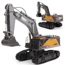 Load image into Gallery viewer, 1/14 Scale Metal RC Excavator, 22 Channel with Lights Sounds Upgrade Full Functional Construction Vehicles RC Truck Toys