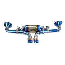 Load image into Gallery viewer, Porsche 911 992 GT3 2021+ 4.0L Titanium Valved Catback Exhaust System Blue Heat-Treated Finish