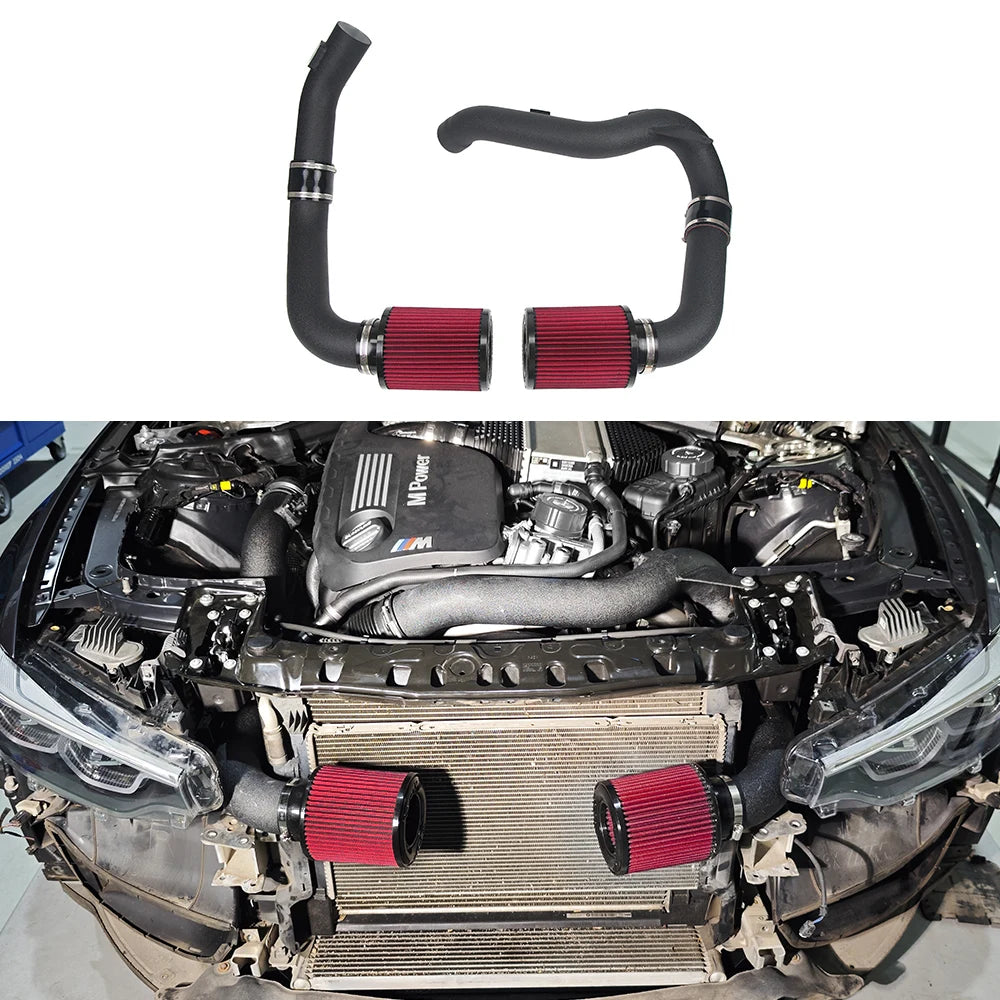 BMW M3 F80 / M4 F82 / M2 Competition F87 2015-2020 S55 3.0L Twin Turbo Front Mount Aluminium Cold Air Intake Kit