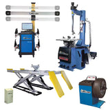 Complete Garage Car Repair Equipment Set – Tyre Changer, Wheel Balancer, Car Lifter, Wheel Alignment & Air Compressor