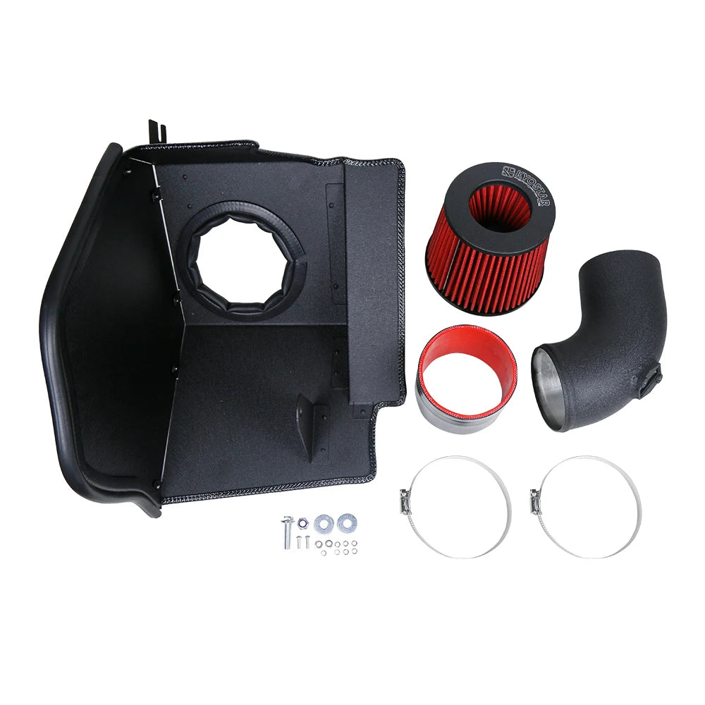 Toyota GR Supra A90 A91 V2 and BMW Z4 B58 3.0L 4 Inch Aluminium Air Intake - Black Powder Coated