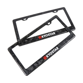 Forged Carbon Fibre Licence Plate Frame - Black, US Plate Size