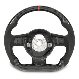 Audi R8 2010-2015 / TT / SQ5 2013-2017 Carbon Fibre Perforated Leather Flat-Bottom Steering Wheel