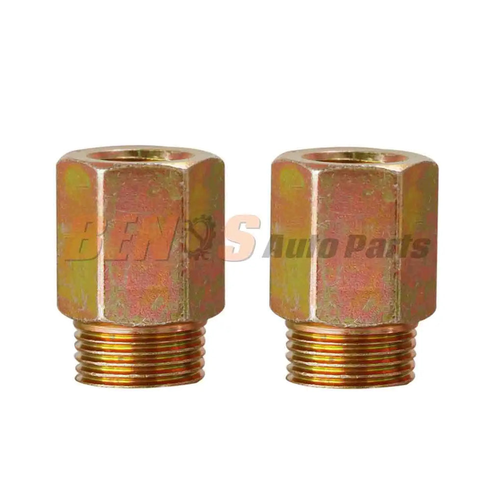 New Fe 5/8-18UNF Male 3/8-18NPTF Transmission Oil Cooler Connect Adapter 2pcs